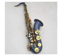 Sassofono Sassofono Tenore Blu Chiavi Oro Sax Tenore Professionale In Ottone Con Custodia Ancia Bocchino Da Collo