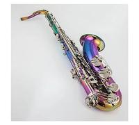 Sassofono Sassofono tenore in sib Colori abbaglianti di alta qualità Strumenti musicali per sax piatto in sib con bocchino per custodia