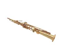 Sassofono Saxophone A Tubo Dritto In Ottone Laccato Oro B Tune Sax Con Bocchino Strumento Professionale