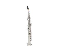 Sassofono Saxophone Argento Sib Piatto Strumento A Fiato Professionale Sax Dritto In Ottone Con Custodia Accessori Per Strumenti