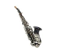 Sassofono Saxophone Curvo Professionale B Flat Sky Blue Body Sliver Key Strumento Musicale Con Custodia
