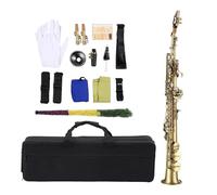 Sassofono Saxophone Dritto In Ottone Professionale In Sib, Modello Scolpito Per Strumento A Fiato, Sax Placcato In Nichel