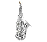 Sassofono Saxophone In Sib Ottone Placcato Argento Strumento A Fiato Professionale B Sax Piatto Con Custodia Accessori Per Strumenti