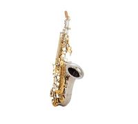 Sassofono Saxophone In Sib Placcato Argento Una Chiave Dorata Ottone Strumento A Fiato Professionale Sax Bemolle B