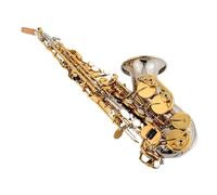 Sassofono Saxophone In Sib Placcato Argento Una Chiave Dorata Ottone Strumento A Fiato Professionale Sax Bemolle B