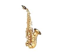 Sassofono Saxophone In Sib Sax In Ottone Laccato Oro Con Custodia Per Strumento, Bocchino, Tracolla Per Principianti