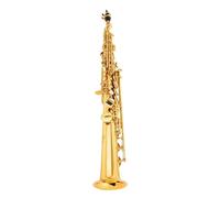Sassofono Saxophone Oro Nichel Si Bemolle Saxophone Dritto Con Accessori (Color : 02)