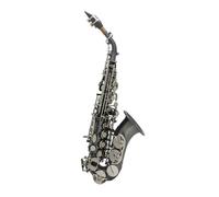 Sassofono Saxophone Ottone Dorato Intagliato Modello Sax Bottoni Bianchi Bocchino Accessori Per Strumenti A Fiato (Color : Bk)
