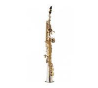 Sassofono Saxophone Placcato Argento Chiave Dorata BB Strumento Sax Saxophone In Rame Bianco Con Custodia (Color : 01)