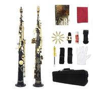 Sassofono Saxophone Sib Corpo In Ottone B Set Sax Piatto Con Custodia Accessorio Per Parti Di Sassofono Strumenti A Fiato Professionali (Color : Bk)