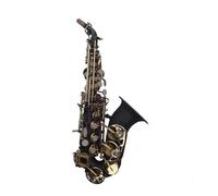 Sassofono Saxophone Squisito Fiore Intagliato Nichel Nero Superficie Dorata Strumento In Ottone Per Sax Tono B Con Custodia