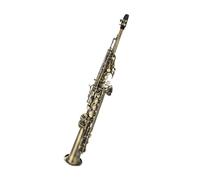 Sassofono Soprano A Tubo Dritto In Si Strumento Professionale In Ottone Antico Con Custodia Kit Sassofono