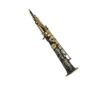 Sassofono Soprano BB Tune Tubo Dritto Laccato Oro Strumento Musicale Professionale Con Custodia E Accessori Kit Sassofono