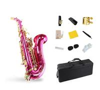 Sassofono soprano flessibile, strumento da gioco professionale, corpo in ottone con tasti in oro rosa nichelato, sassofono contralto professionale in si bemolle, set for sassofono, testa di flauto, cu