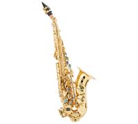 Sassofono Soprano in Chiave Fa# Sax Laccato Lucida Ottone Set Custodia Bocchino