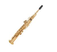 Sassofono Soprano Professionale A Tubo Dritto Placcato Oro Bocchino In Si Bemolle E Mi Bemolle Materiale Ottone Kit Sassofono