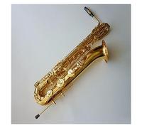 Sassofono Strumenti Per Sassofono Baritono Eb Tubo In Ottone Laccato OroSax Mi Bemolle Con Custodia Bocchino