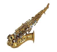 Sassofono Strumento Per Sassofono Acuto Curvo Con Corpo In Ottone Color Oro Di Grado Popolare Con Bocchino