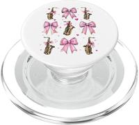 Sassofono Strumento Sassofonista Saxist Sax Girl Coquette PopSockets PopGrip per MagSafe