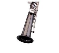 sassofono Strumento sassofono soprano Coffee Gold in chiave Si bemolle qualità di esecuzione professionale(Black nickel)