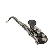 Sassofono Tenore Bb Tune Strumenti Professionali Placcati In Nichel Nero Opaco Con Custodia (Color : 01)