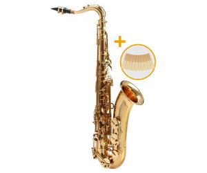 Sassofono Tenore Fa# in Ottone Sax laccatura Lucido con Custodia 10x Ance Set