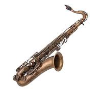 Sassofono Tenore In Ottone Sax Tenore Con Superficie In Rame Antico Con Bocchino E Custodia Per Il Trasporto Sassofono per principianti Kit (Color : 01)