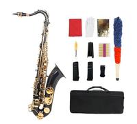 Sassofono Tenore Professionale In Sib Nero Oro Sassofono Tenore In Ottone Laccato Nero Con Accessori