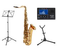 Sassofono Tenore Saxofono Ottone Tasto Fa Set Supporte Leggio Metronomo Bocchino