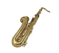 Sassofono tenore strumento a fiato chiave in Si ottone laccato oro con custodia guanti panno e accessori. Kit Sassofono
