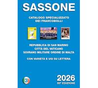 SASSONE SPECIALIZZATO VOLUME 3 2026 CATALOGO PER FRANCOBOLLI REP. SAN MARINO - VATICANO - SMOM
