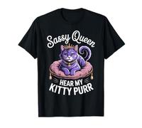 Sassy Cat Queen disegna un divertente scherzo con Kitty Diva Maglietta