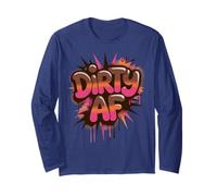 Sassy Dirty AF Mud Run Queen Mudder Buddies Mudding Princess Maglia a Manica