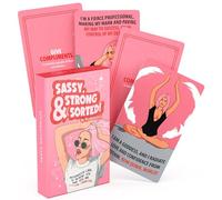 SASSY, STRONG & SORTED! Sweary Biglietti di affermazione da donna, impermeabili, parole spirituali positive e toste, regalo divertente per la cura di sé, piattaforma motivazionale motivazionale per