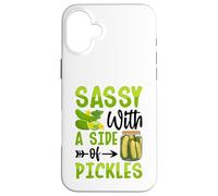Sassy With A Side Of Pickles Custodia per iPhone 16 Plus