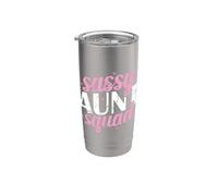 Sassy Zia Squadra Bicchiere termico in acciaio inox doppia parete
