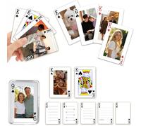 Sastridft - Carte da gioco personalizzate - Mazzo da poker impermeabile con foto personalizzata, regalo unico per matrimoni, compleanni e serate di gioco
