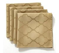 SASTYBALE - Tovaglioli in tessuto jacquard, 50,8 x 50,8 cm, 4 pezzi, resistenti e lavabili e comodi per ristoranti cene familiari, matrimoni, feste e banchetti (quadrato, 50,8 x 50,8 cm, oro)