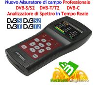 SAT FINDER MISURATORE DI CAMPO COMBO DVB-T2 DVB-S2 PARABOLA TV SCR OFFERTA STOCK