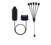SATA 12V 4. Spillo RGB 5V 3- Spillo ARGB Aura 3. Controller del Pulsante w / 2 3 4 5 Cavo dell'adattatore del mozzo dello Splitter Compatible with RGB. Strip Lighting Fan Recher (Size : 5V 3Pin-30CM