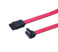 SATA connection cable, L-type F/F, 0.5m, 90ø l-angled - straight, SATAII/III, re