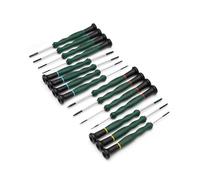 SATA Master ST09317SJ - Set di 15 cacciaviti di precisione per tecnici o gioiellieri, con manici ergonomici e custodia per il trasporto