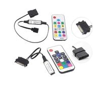 SATA Molex Controller RGB 5V 3Pin 12V 4Pin Adatto for Case della CPU del Computer Ventola Fredda LED Radiatore di Luce Adatto for WS2812B RGB HA CONDOTTO LA Striscia di Luce(12V 4Pin Sata)