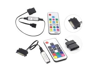 SATA Molex Controller RGB 5V 3Pin 12V 4Pin Adatto for Case della CPU del Computer Ventola Fredda LED Radiatore di Luce Adatto for WS2812B RGB HA CONDOTTO LA Striscia di Luce(5V 3Pin Molex)