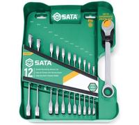 Sata Set chiavi metriche a doppio cricchetto 12 pz
