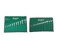 SATA Set di 31 chiavi combinate a 12 punte, SAE da 1/4" a 1-1/4" e metriche da 8 mm a 22 mm, carico angolare scoperto, ST08414G