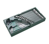 SATA Set di chiavi combinate metriche e chiavi esagonali, 30 pezzi, ST09906