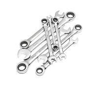SATA ST08008SJ - Set di chiavi metriche a cricchetto per chiavi a cricchetto, lucidate, misure 8-19 mm, in custodia per soffiaggio