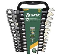 SATA ST08033 - Chiave a cricchetto metrica, 12 pezzi, colore: Verde
