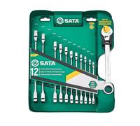 Assortimento 12 chiavi a ripresa rapida e cricchetto SATA ST09066-02